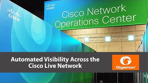 Automating Visibility inside the Cisco Live Network with @Gigamon @JDSU