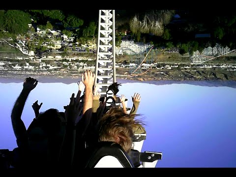 Full Throttle Launched Roller Coaster Onboard POV at Six Flags Magic ...