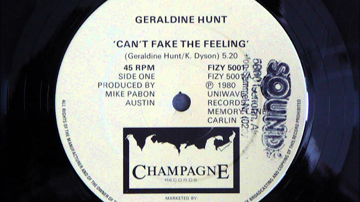 Geraldine Hunt - Can' t Fake The Feeling Original ...