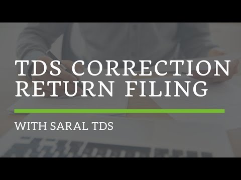 Saral TDS Training on Correction Return Filing