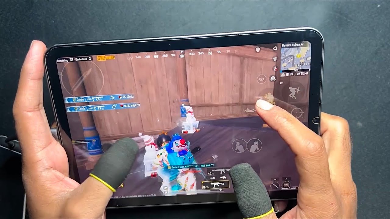 iPad Mini 6 HANDCAM PUBG Mobile | Smooth + Extreme 60fps | 4 finger ...