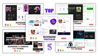 Master Frontend Web Development With 5 Real World Portfolios using html css js Beginners to Advanced