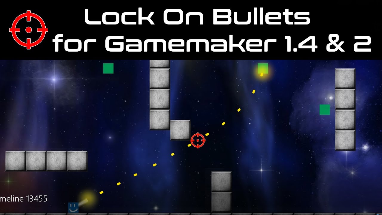 Lock On Bullets for Gamemaker 1.4 and 2 - YouTube