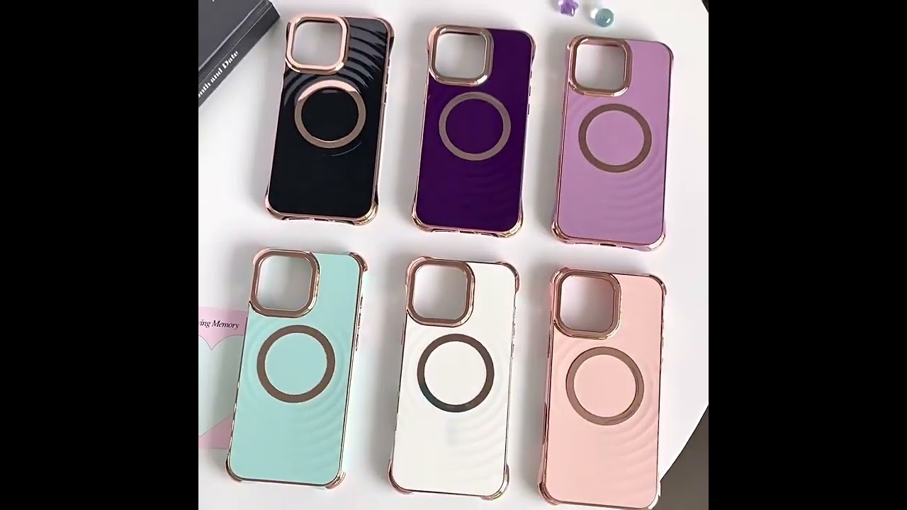 Силиконовый чехол "Luxury Shine" with MagSafe для iPhone 15 Pro Тёмно-фиолетовый