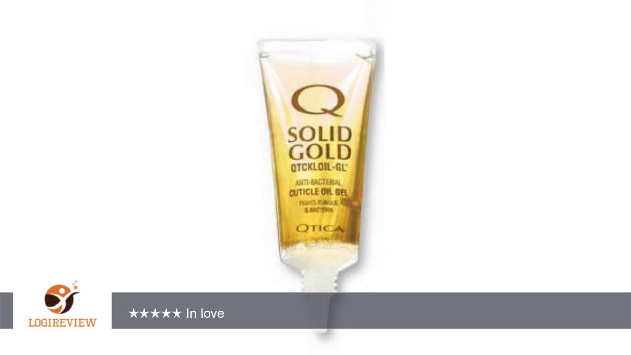 QTICA Solid Gold Cuticle Oil Gel 1/2 oz Review/Test YouTube