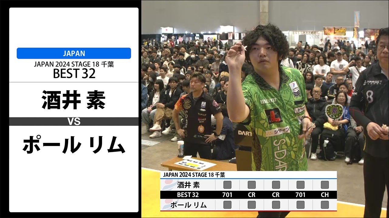 【酒井 素 VS ポール リム】JAPAN 2024 STAGE18 千葉 BEST32