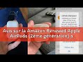 Avis sur la Amazon Renewed Apple AirPods (2ème génération) avec boîtier de charge sans fil (Recondit