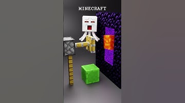 Minecraft Vs Real Life – Crying Ghast 🔥🔥🔥 #minecraft #3danimation #animation #3dart