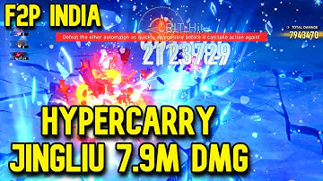 HyperCarry Jingliu 7.9M DMG | F2P Jingliu Satisfying Showcase | HSR 2.0
