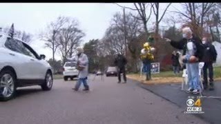 90-Year-Old Franklin Man Celebrated With Birthday Drive-By Parade
