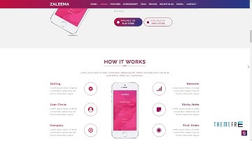 Zaleema - Creative App Landing Responsive HTML5 Template        Shena