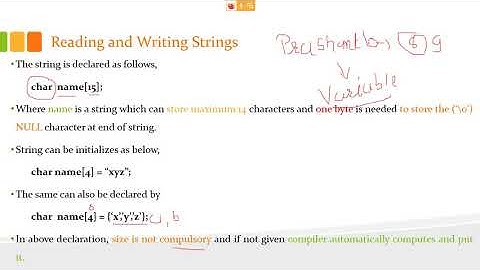 Data Structure | Chap-2 | Strings | Reading and Writing Strings | gets | puts