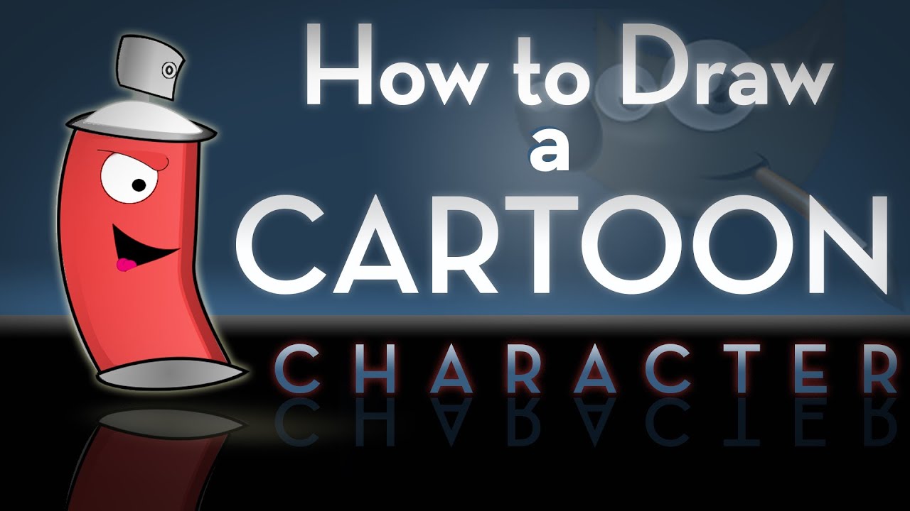 gimp tutorial: how to draw a cartoon character in gimp