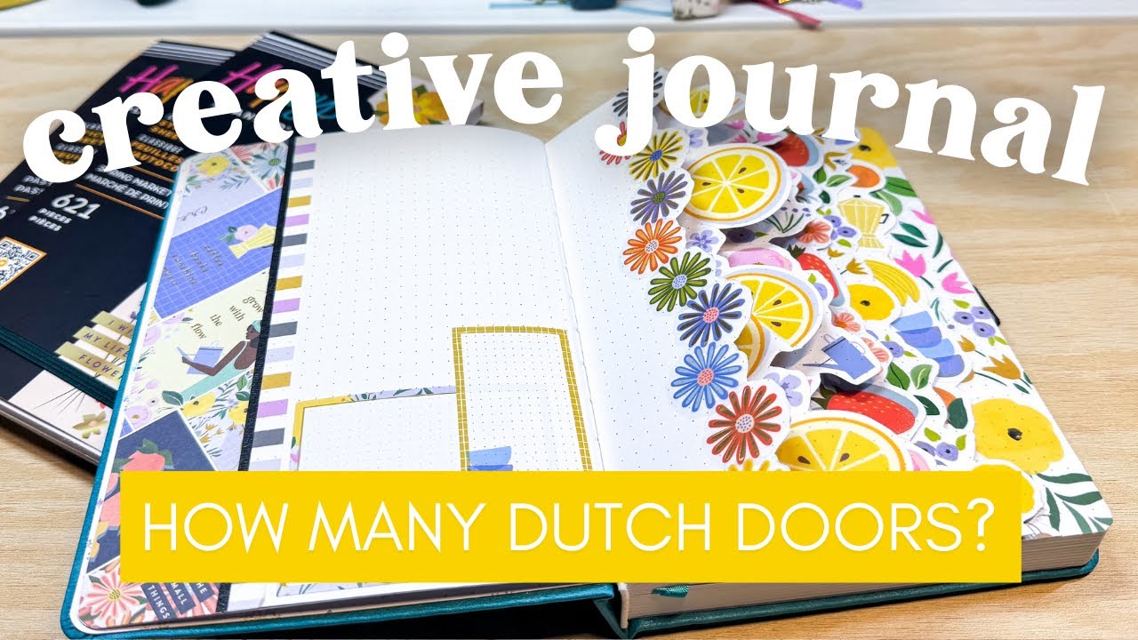 How many Dutch Doors can I put into ONE A5 creative journal spread?