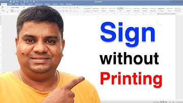 How To Sign a Word Document Without Printing