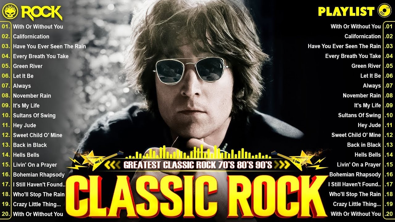 Top 100 Greatest Classic Rock Songs Of All Time 🔥 The Beatles ...