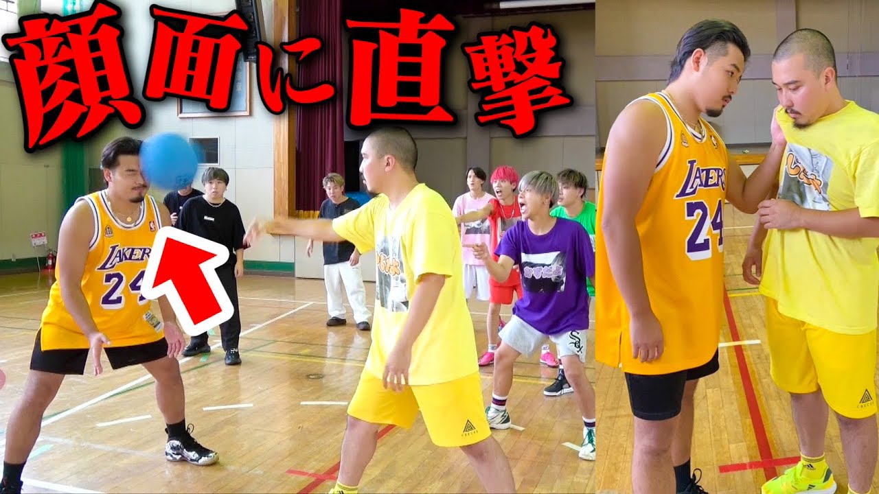 【ハプニング】撮影中に顔面にボールが当たって後輩にブチギレた。