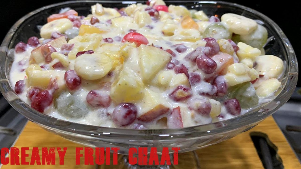 Creamy Fruit Chaat Recipe in Urdu & hindi YouTube