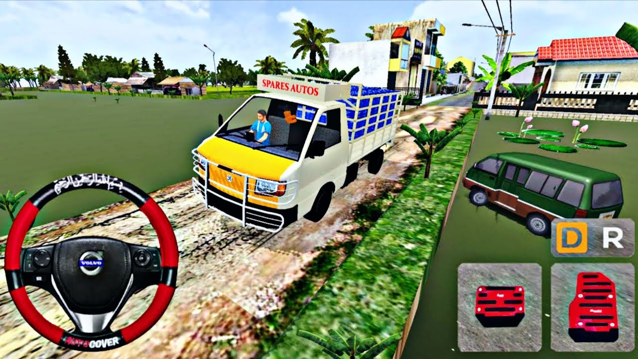 Ashok Leyland mini truck offroad driving in bus simulator indonesia💥| #truck | Rokygamer 2.1