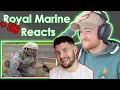 US Military Reacts To Royal Marine Reacting to Military FAILS! *WARNING*