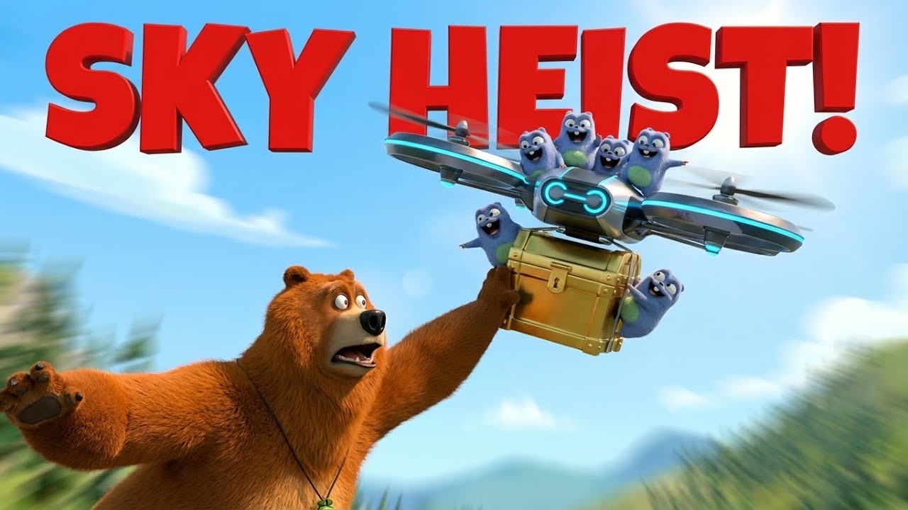 Grizzy vs Drone Swarm 🚁 The Mystery Box Chase! | Grizzy & the Lemmings Animation