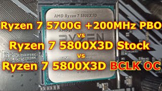 Ryzen 5800X3D OC BCLK vs Ryzen 5700G