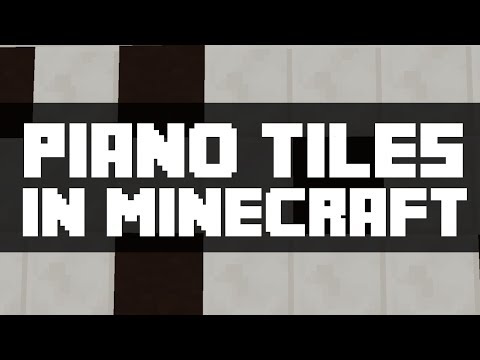 Minecraft Minigame - Piano Tiles/Don't tap the white tile in Minecraft!