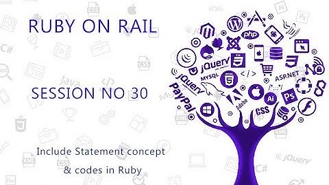 Ruby Programming Tutorial 30  Include Statement concept & codes in Ruby