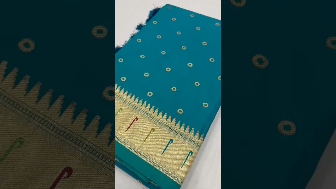Soft Silk Bindi Muniya Border Paithani Saree