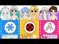 Disney Princess, Ladybug & Wednesday Couples SWITCH UP | WOW Amazing Wedding Dress & Paper Crafts