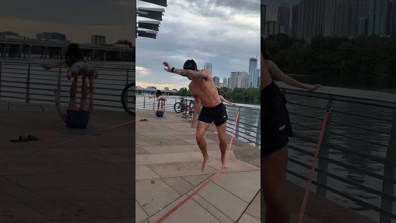 Bike ride turned to slack line sesh.