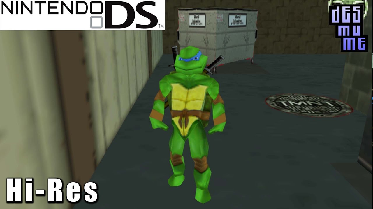 TMNT Nintendo DS Gameplay High Resolution DeSmuME