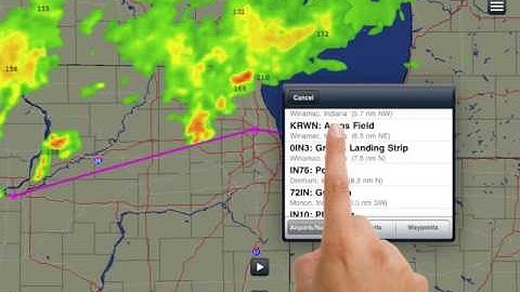 Touch planning in ForeFlight Mobile on the iPad