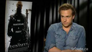 Rafe Spall Interview - Anonymous