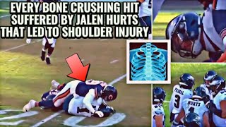 Every Bone CRUSHING Hit That Led To Jalen Hurts Injury!