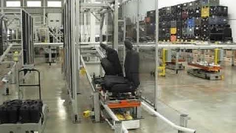 AGV loading the Shipping System Conveyor