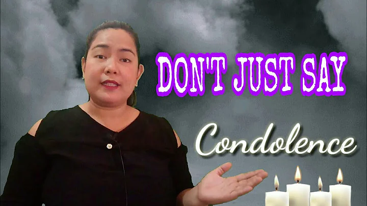 How to Express your Sympathy to the Bereaved || @kaethrinvlogs6952#Condolence