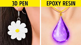 Fantastic 3D Pen, Glue And Epoxy Resin Crafts And Simple DIY Decorations \& Accessories