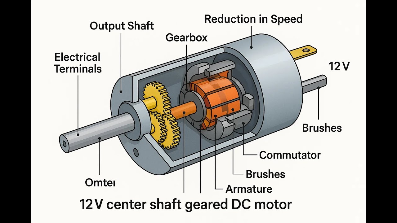 12v DC motor explanation