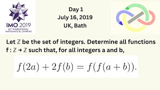 60th Intentional Mathematical Olympiad (IMO 2019) | Problem 1