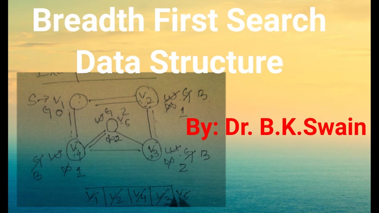 Breadth First Search algorithm with solved example | bk swain - YouTube