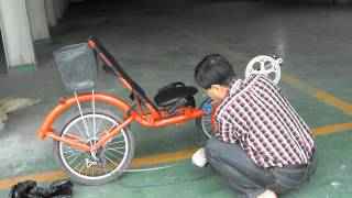 Lean steering recumbent trike