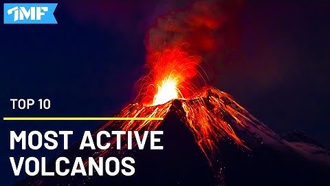 Top 10 MOST ACTIVE VOLCANOES IN  WORLD