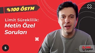 %100 Ösym Limit Ve Süreklilik Metin Özel