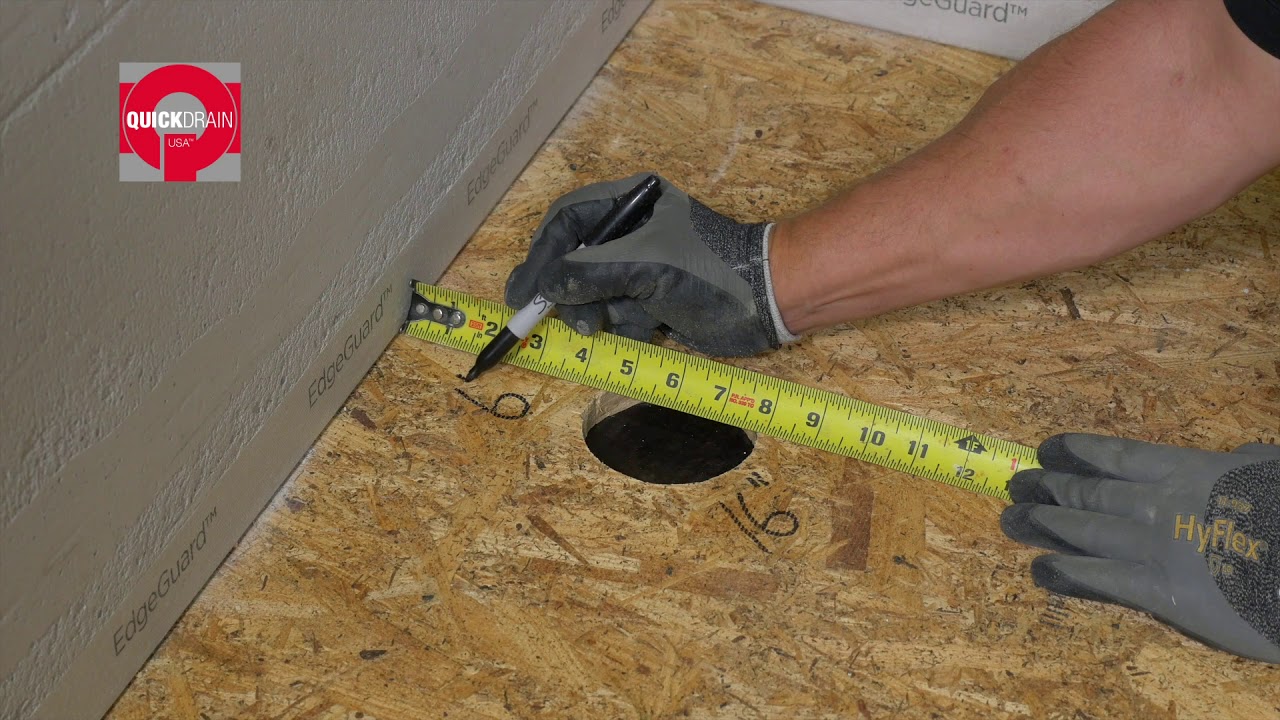 How Install Linear Shower Drain with Dryfit PET System- QuickDrain ShowerLine