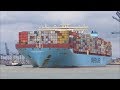 Ultra large Maribo Maersk departs for Malaysia  14th July 2017