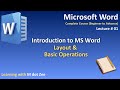 MS Word Full Course in Urdu | Introduction, Layout &amp; Basics | Lecture 1 | @Learning-with-M-dot-Zee
