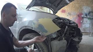 Nissan Qashqai Body repair Ремонт крыла и бампера/покраска