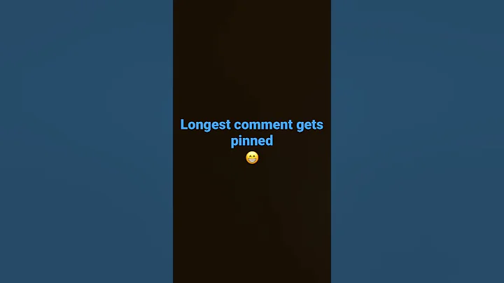 Longest comment gets pinned