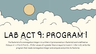 Famous Lab Activity #9 - Program 1 Profile